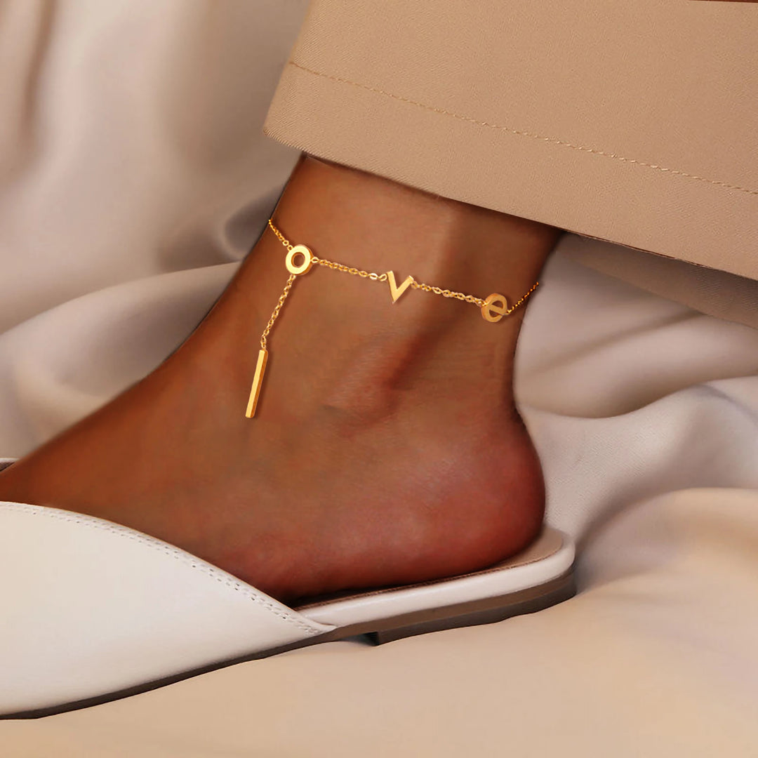 L-O-V-E Anklet