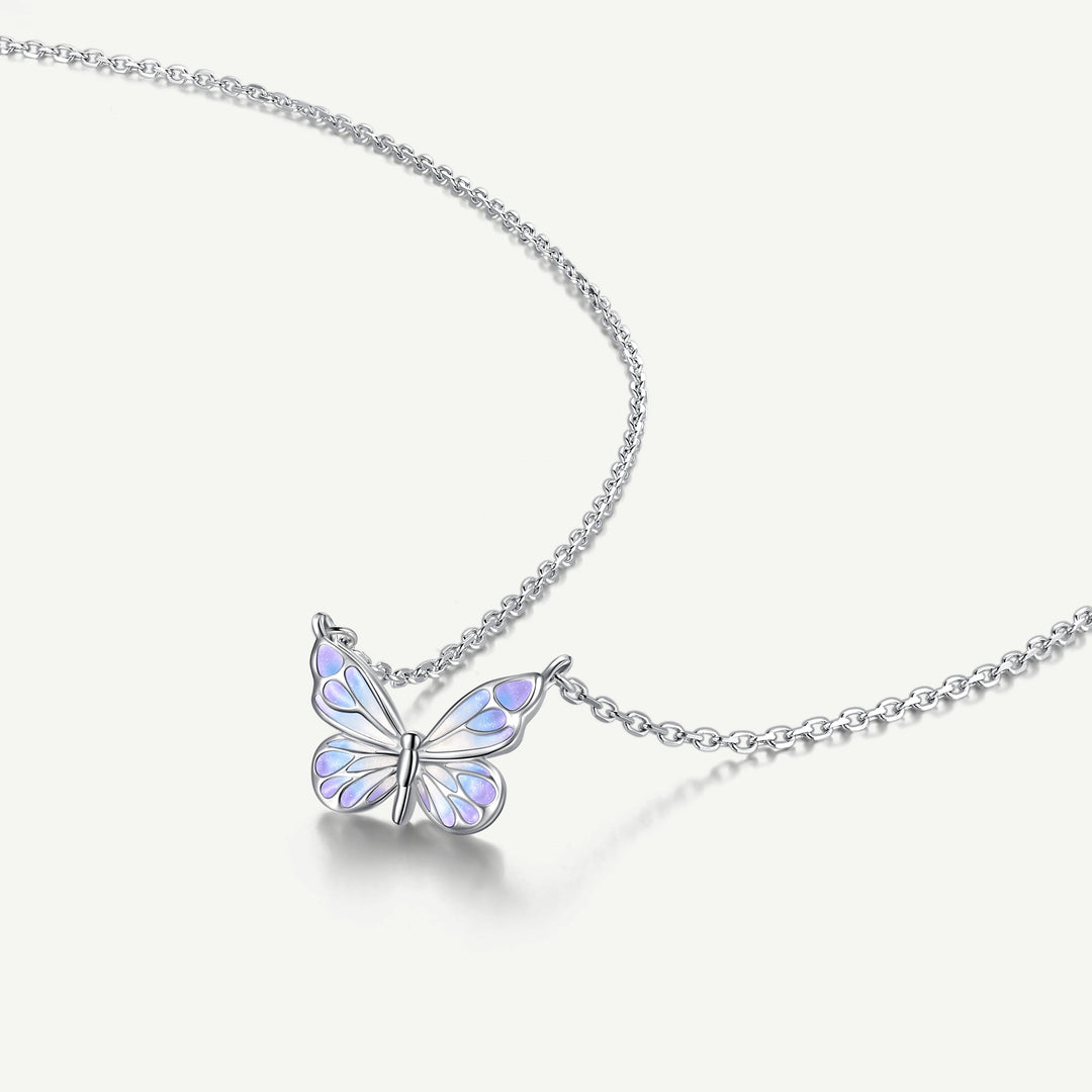 Luminous Butterfly Charm Necklace &amp; Bracelet Set