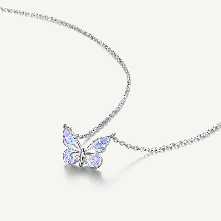 Luminous Butterfly Charm Necklace &amp; Bracelet Set