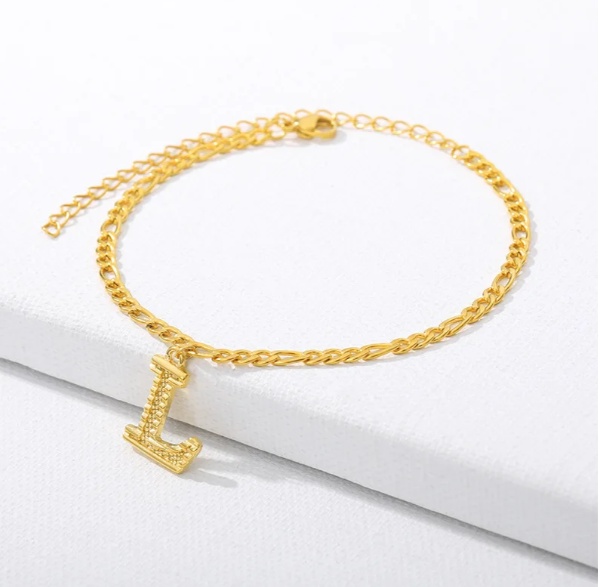 Gold Cuban Chain Anklet (Private Listing U183127)