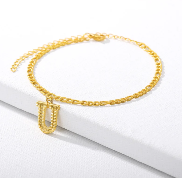 Gold Cuban Chain Anklet (Private Listing U183127)