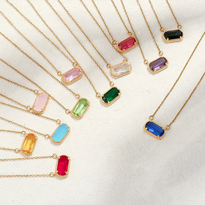 Birthstone Crystal Necklace