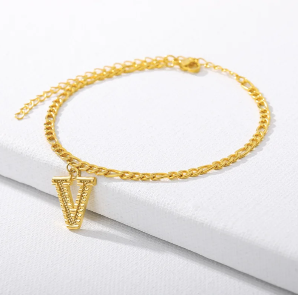 Gold Cuban Chain Anklet (Private Listing U183127)