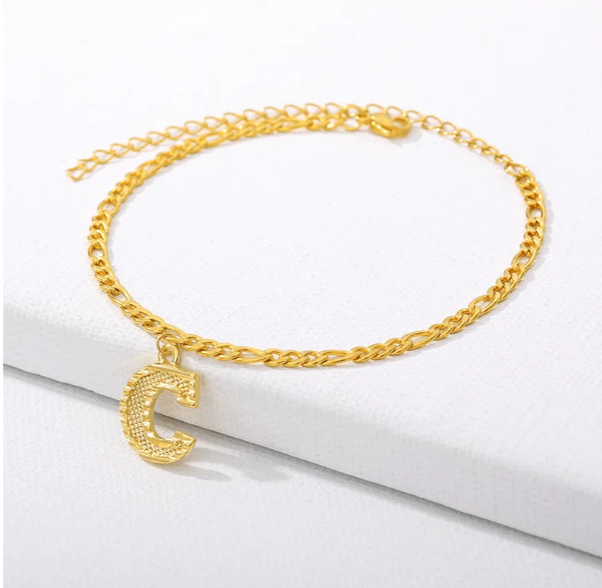 Gold Cuban Chain Anklet (Private Listing U183127)