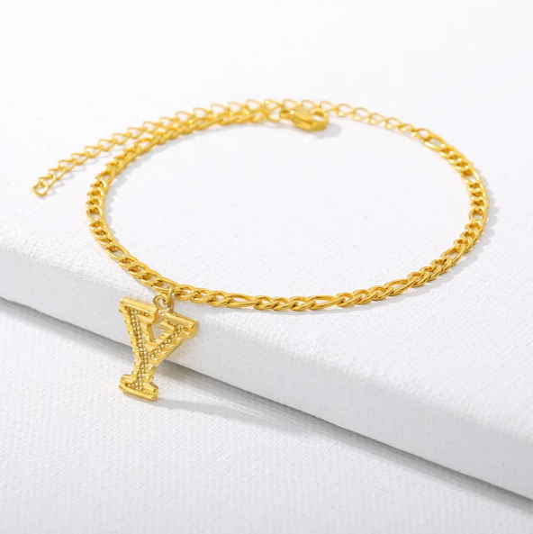 Gold Cuban Chain Anklet (Private Listing U183127)