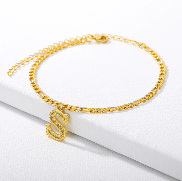 Gold Cuban Chain Anklet (Private Listing U183127)