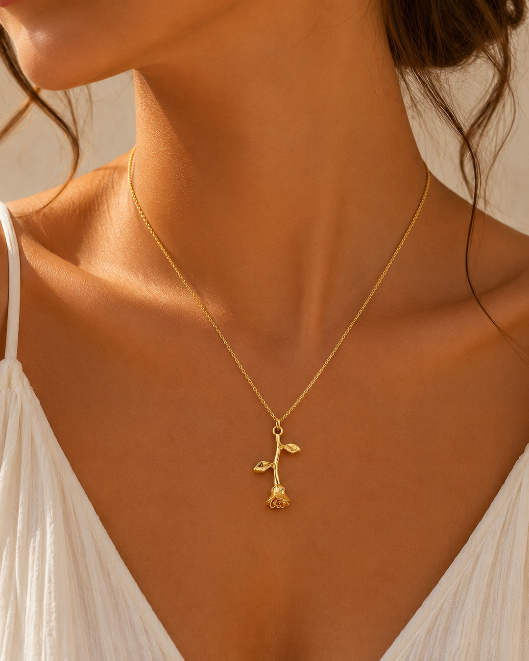 Rose Charm Necklace