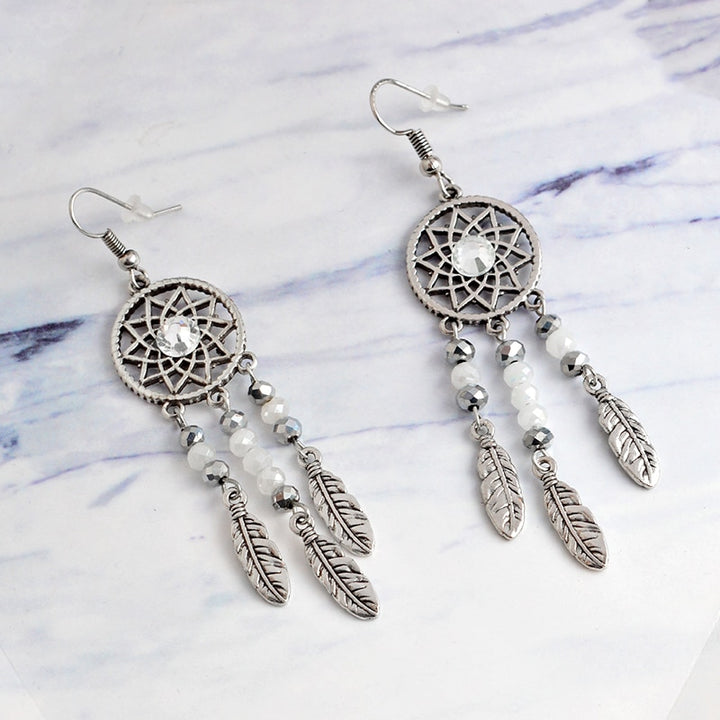 Dreamcatcher Crystal Earrings