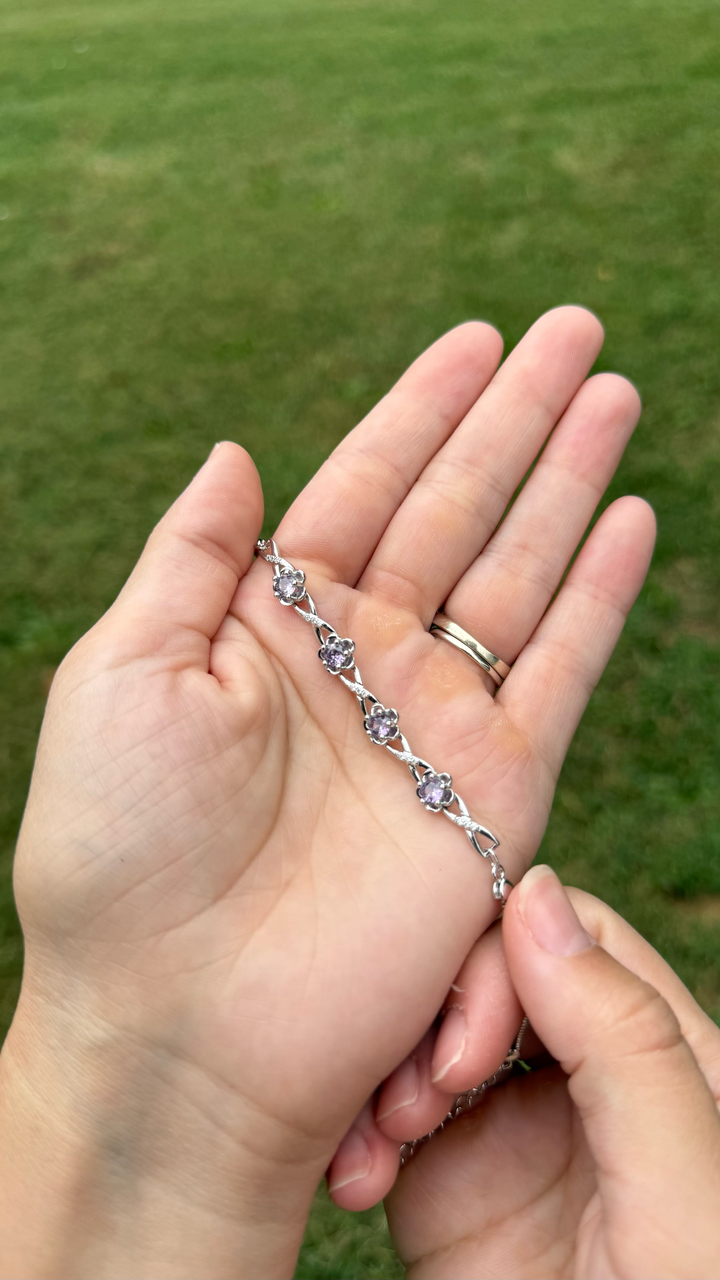 Floral Infinity Bracelet