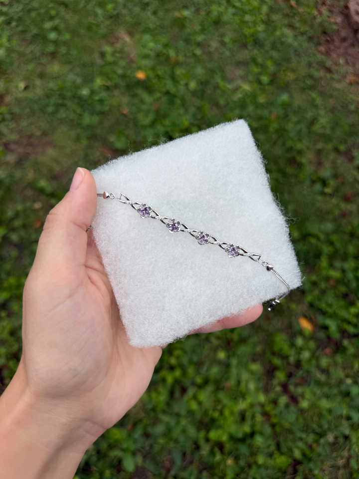 Floral Infinity Bracelet