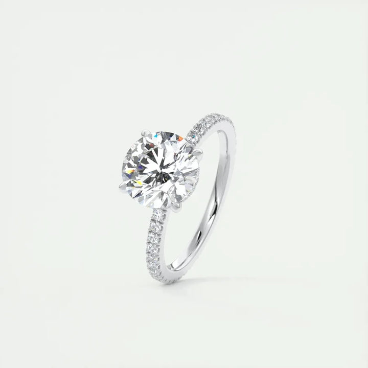 Moissanite Engagement Wedding Promise Ring