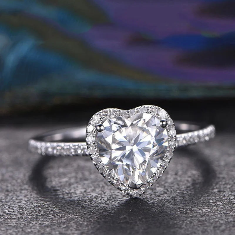 Heart Halo Ring