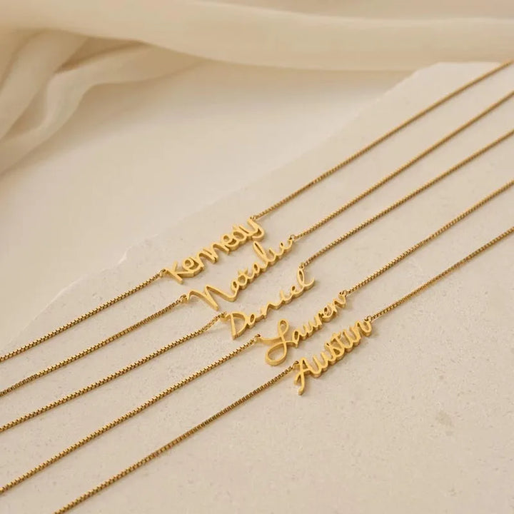 Fine Venetian Chain Personalized Name Necklace