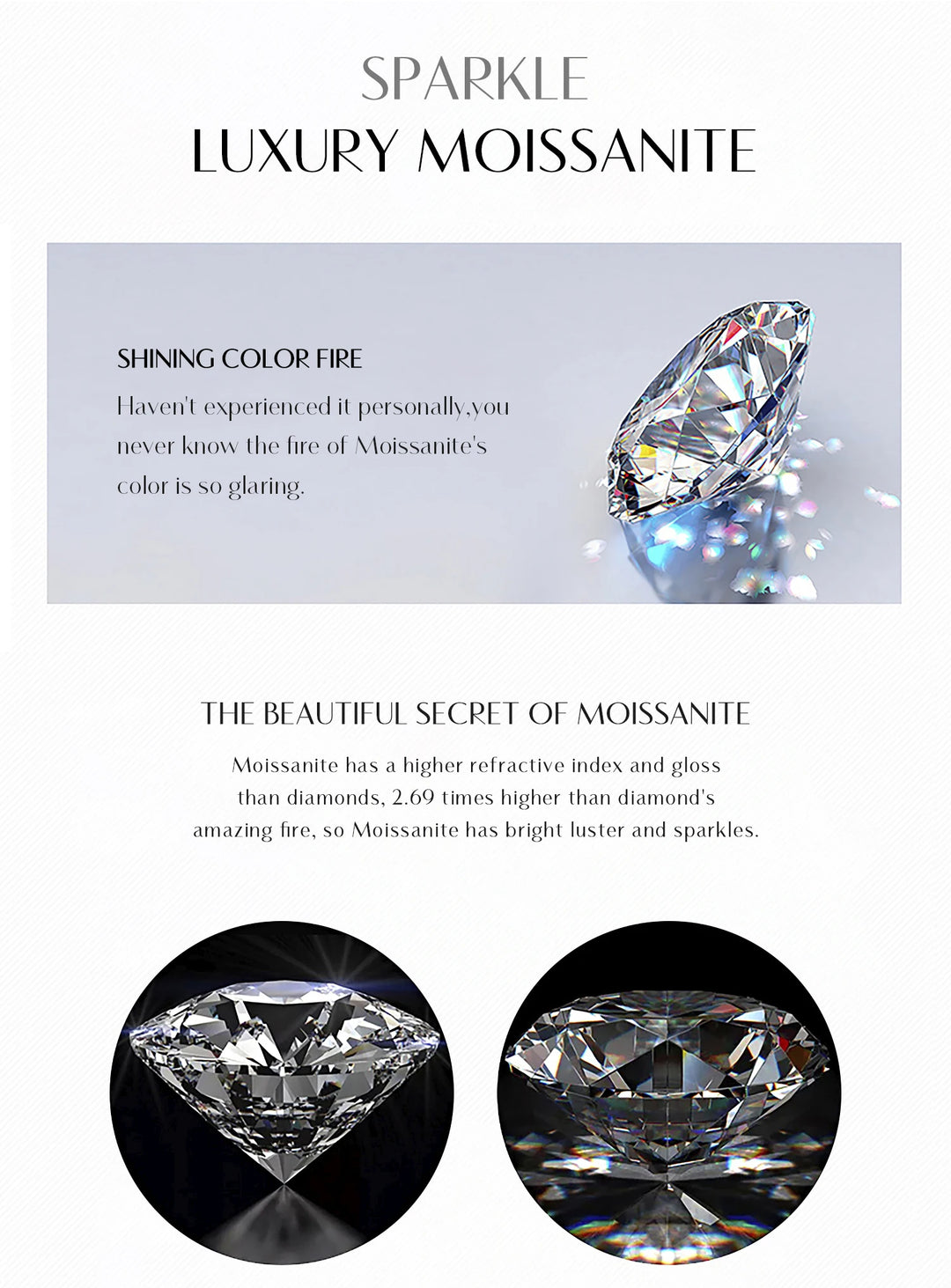 Eternal Spark Moissanite Hoops Earrings