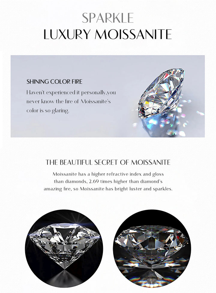 Eternal Spark Moissanite Hoops Earrings