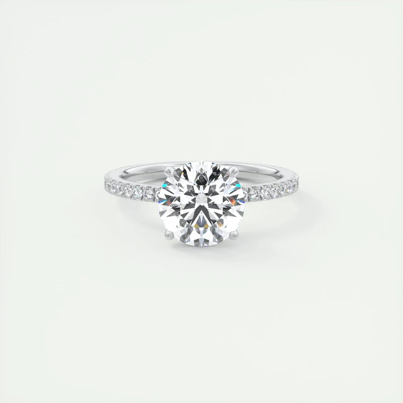 Moissanite Engagement Wedding Promise Ring