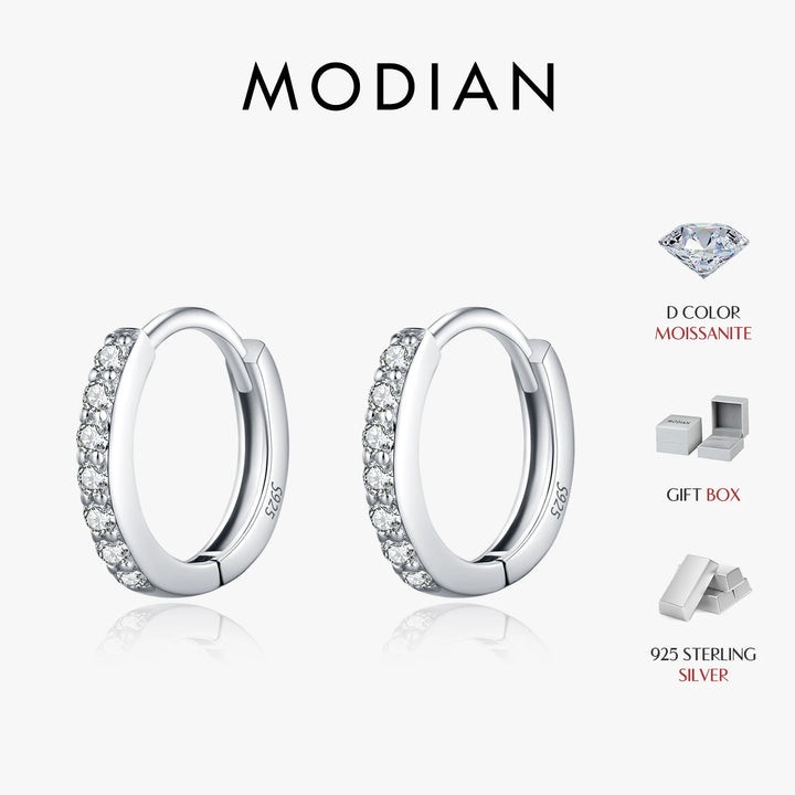 Eternal Spark Moissanite Hoops Earrings