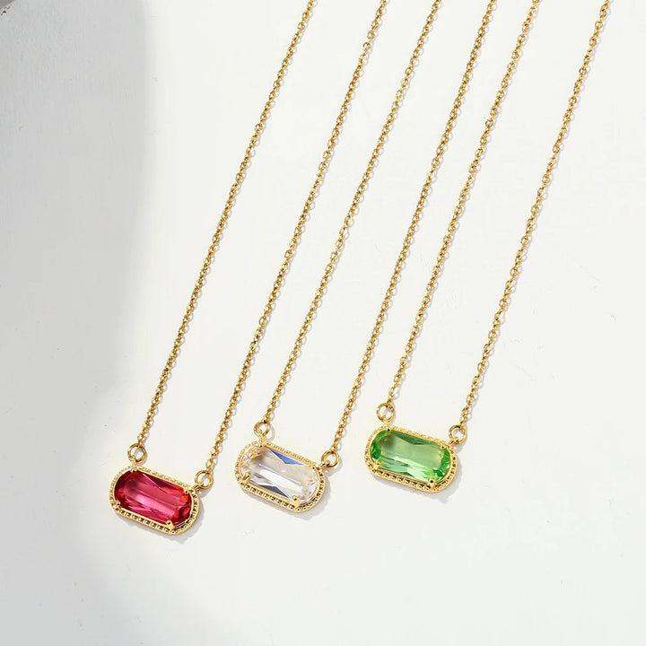Birthstone Crystal Necklace
