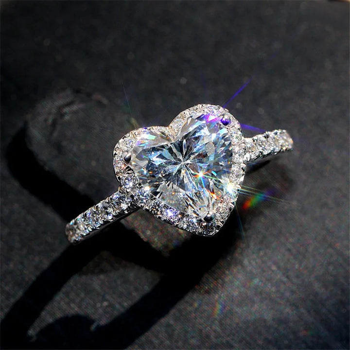 Heart Halo Ring