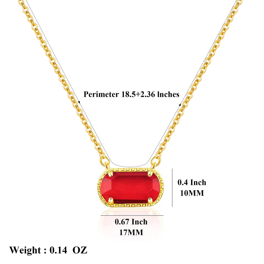 Birthstone Crystal Necklace