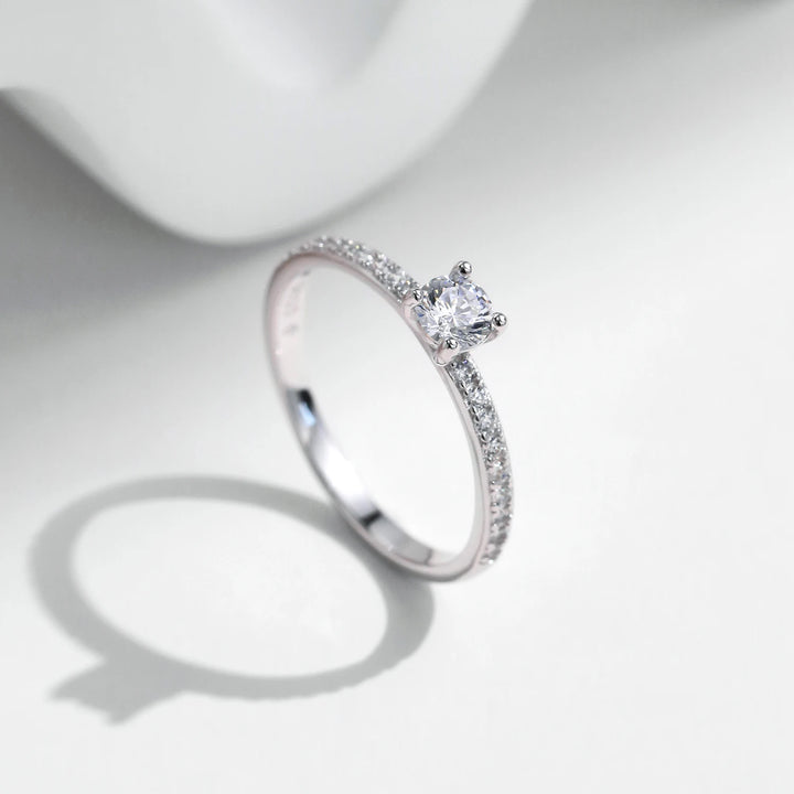 Delicate Moissanite Ring Lab Diamond Ring
