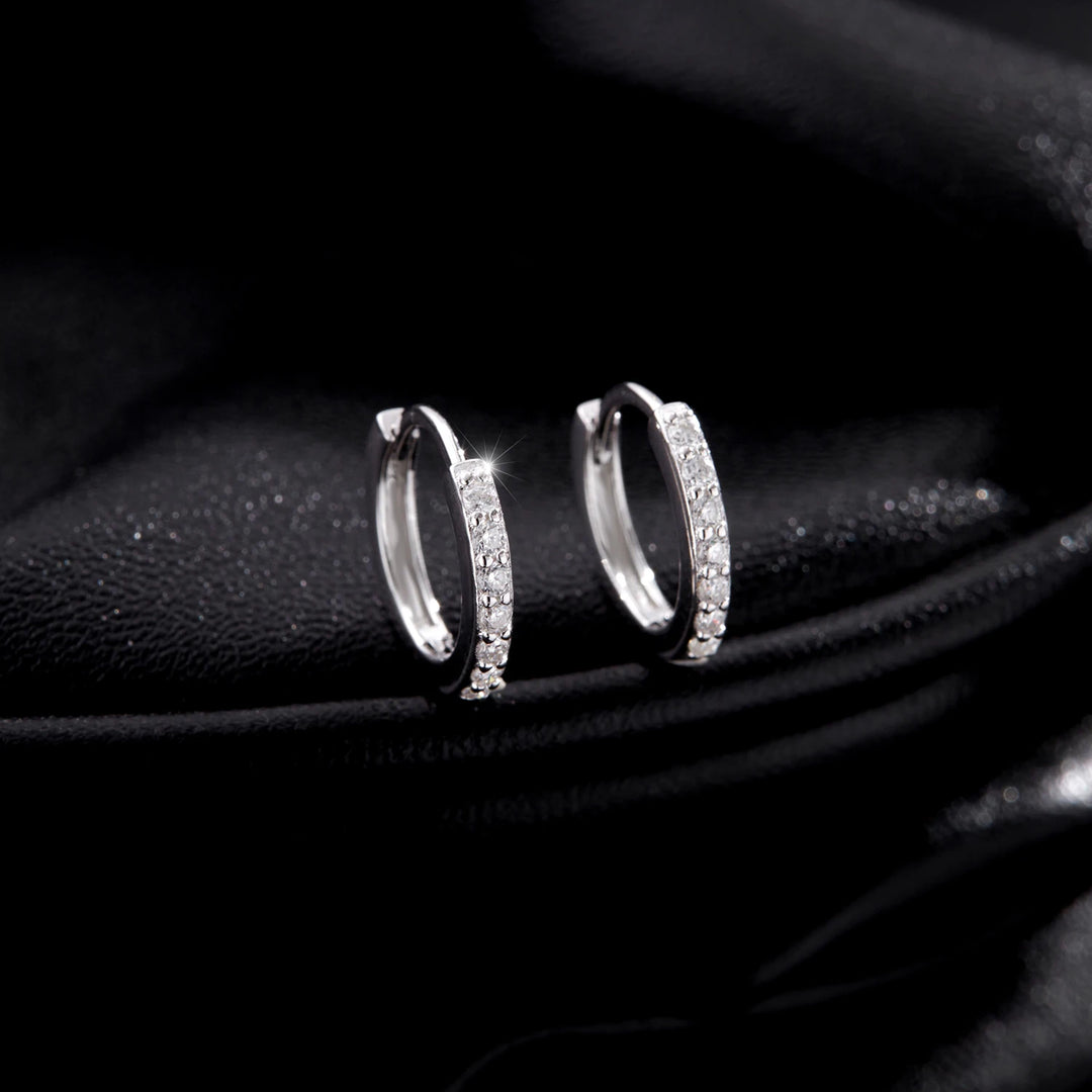 Eternal Spark Moissanite Hoops Earrings