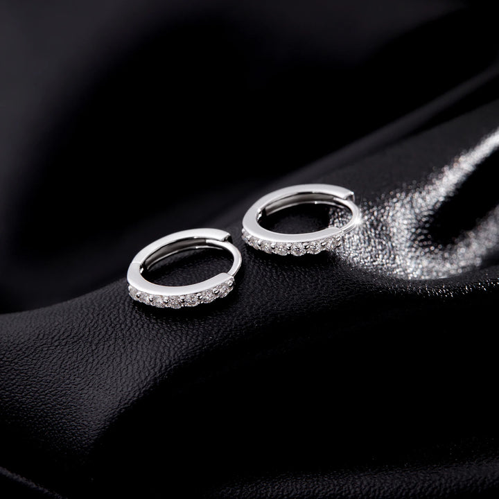 Eternal Spark Moissanite Hoops Earrings