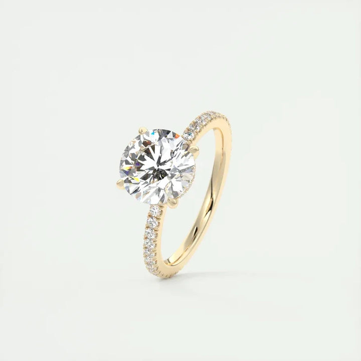 Moissanite Engagement Wedding Promise Ring