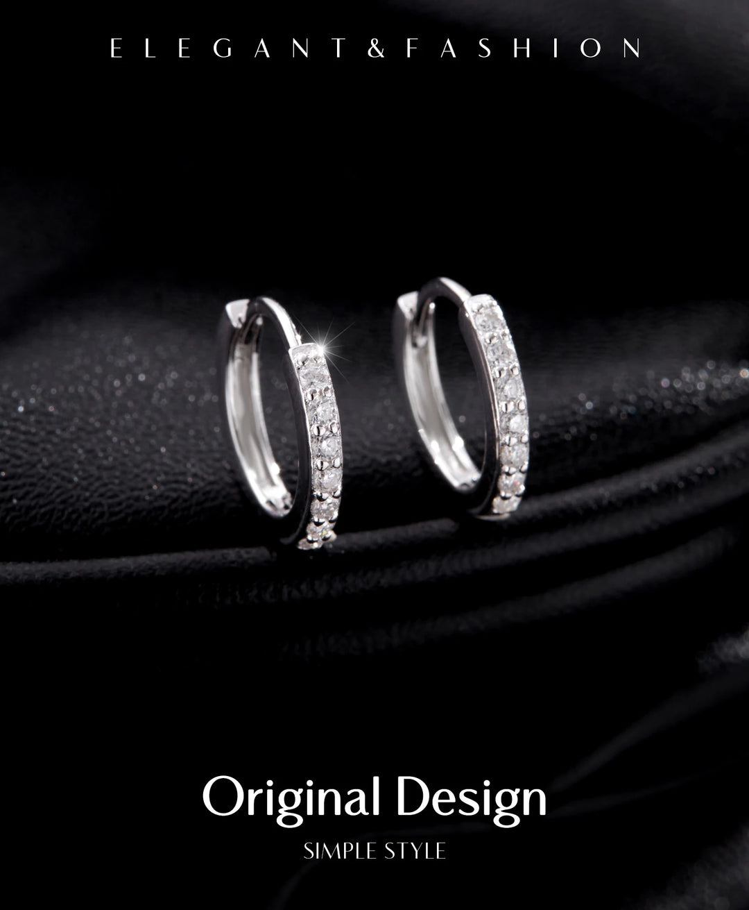 Eternal Spark Moissanite Hoops Earrings