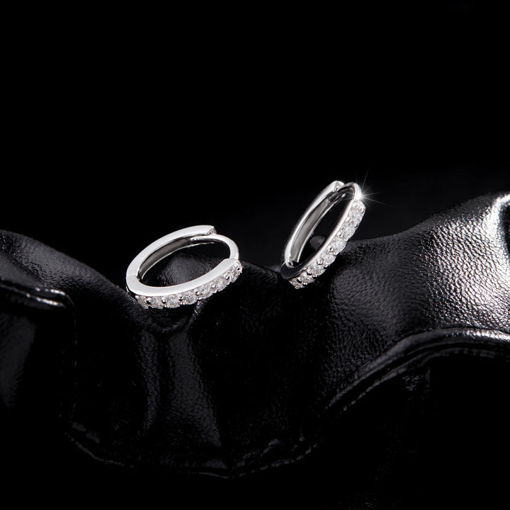 Eternal Spark Moissanite Hoops Earrings