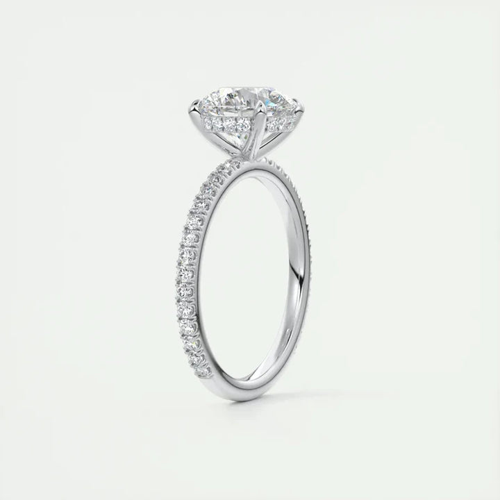 Moissanite Engagement Wedding Promise Ring