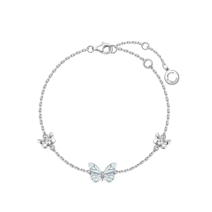 Luminous Butterfly Charm Necklace &amp; Bracelet Set