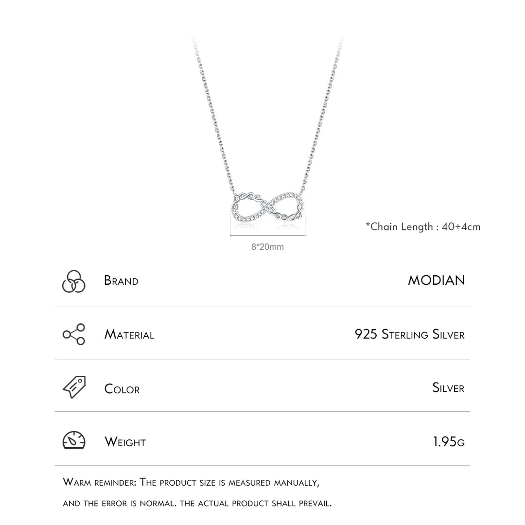 Romantic Infinite Love Pendant Necklace