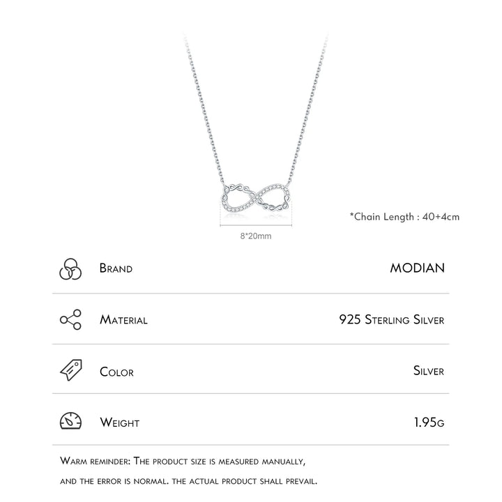 Romantic Infinite Love Pendant Necklace