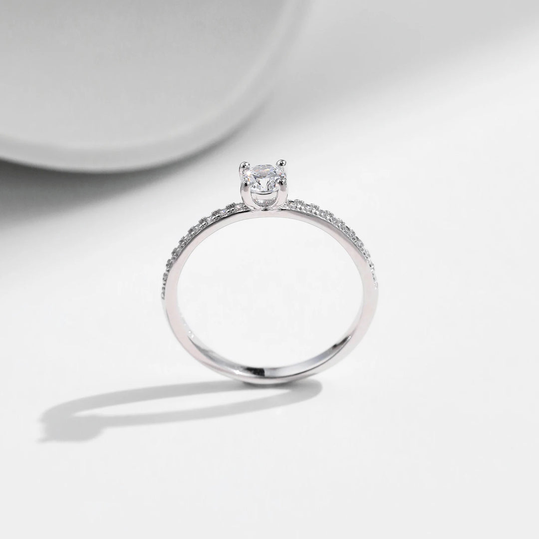 Delicate Moissanite Ring Lab Diamond Ring