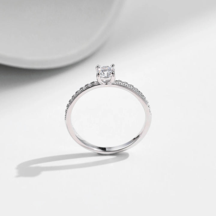 Delicate Moissanite Ring Lab Diamond Ring