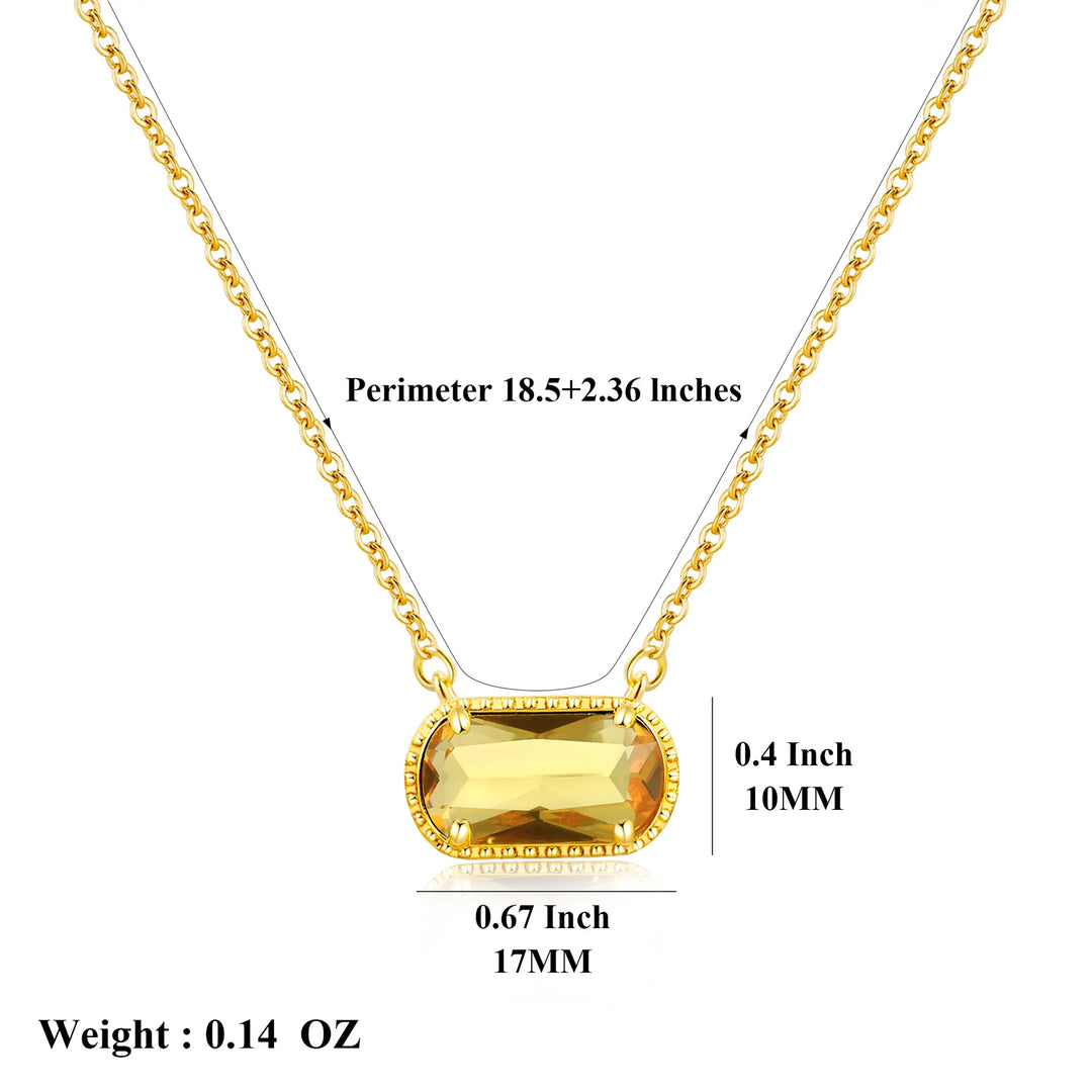 Birthstone Crystal Necklace