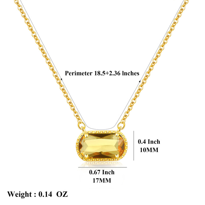 Birthstone Crystal Necklace