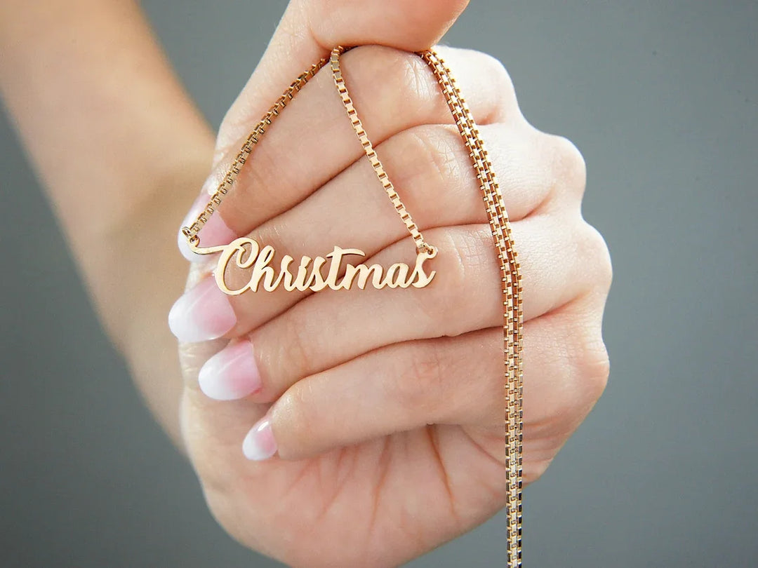 Fine Venetian Chain Personalized Name Necklace