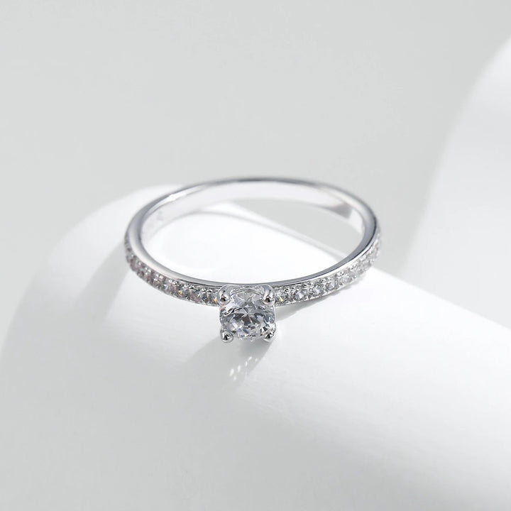 Delicate Moissanite Ring Lab Diamond Ring