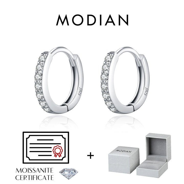 Eternal Spark Moissanite Hoops Earrings