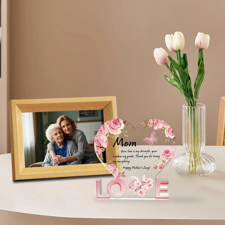Love Mom Acrylic Keepsake