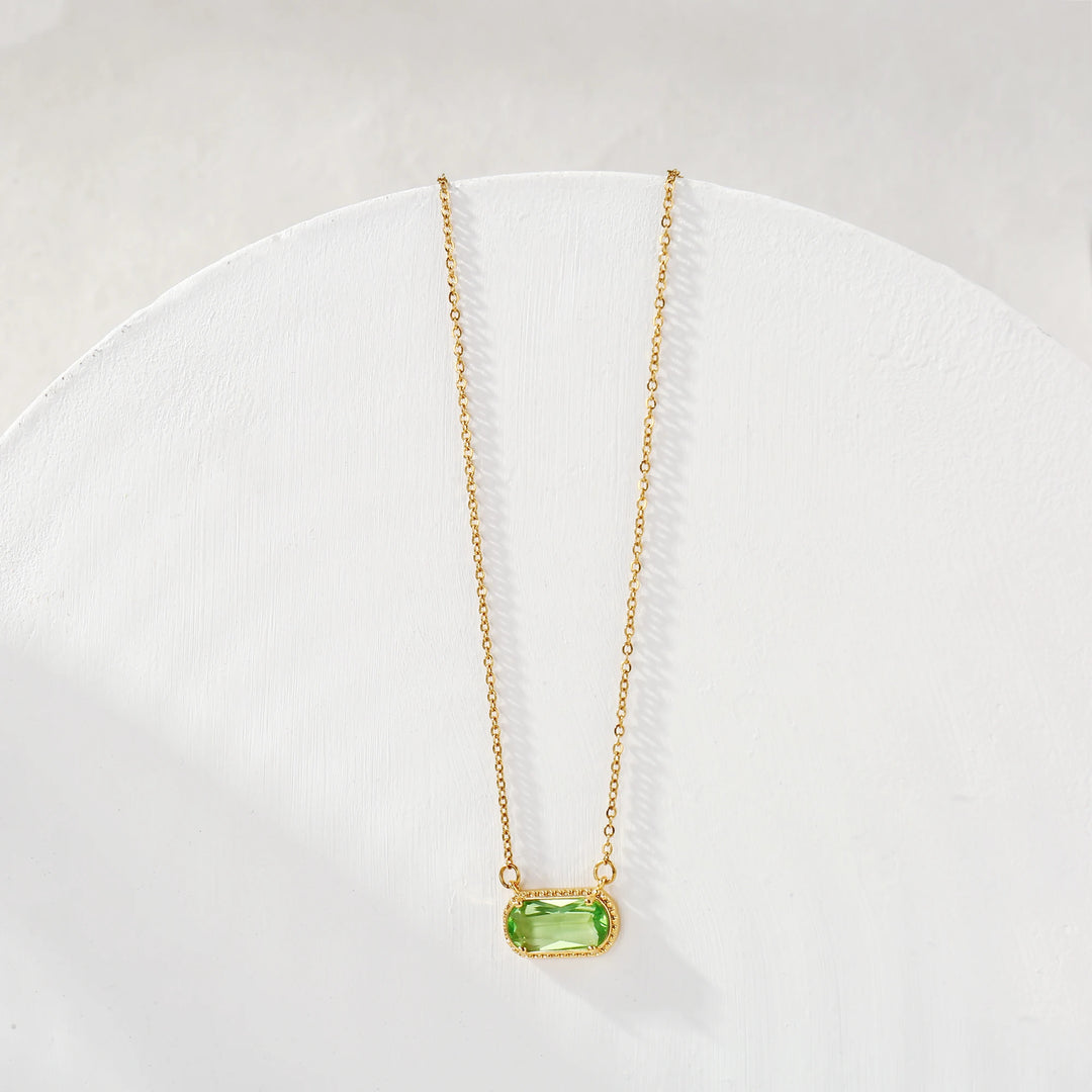 Birthstone Crystal Necklace
