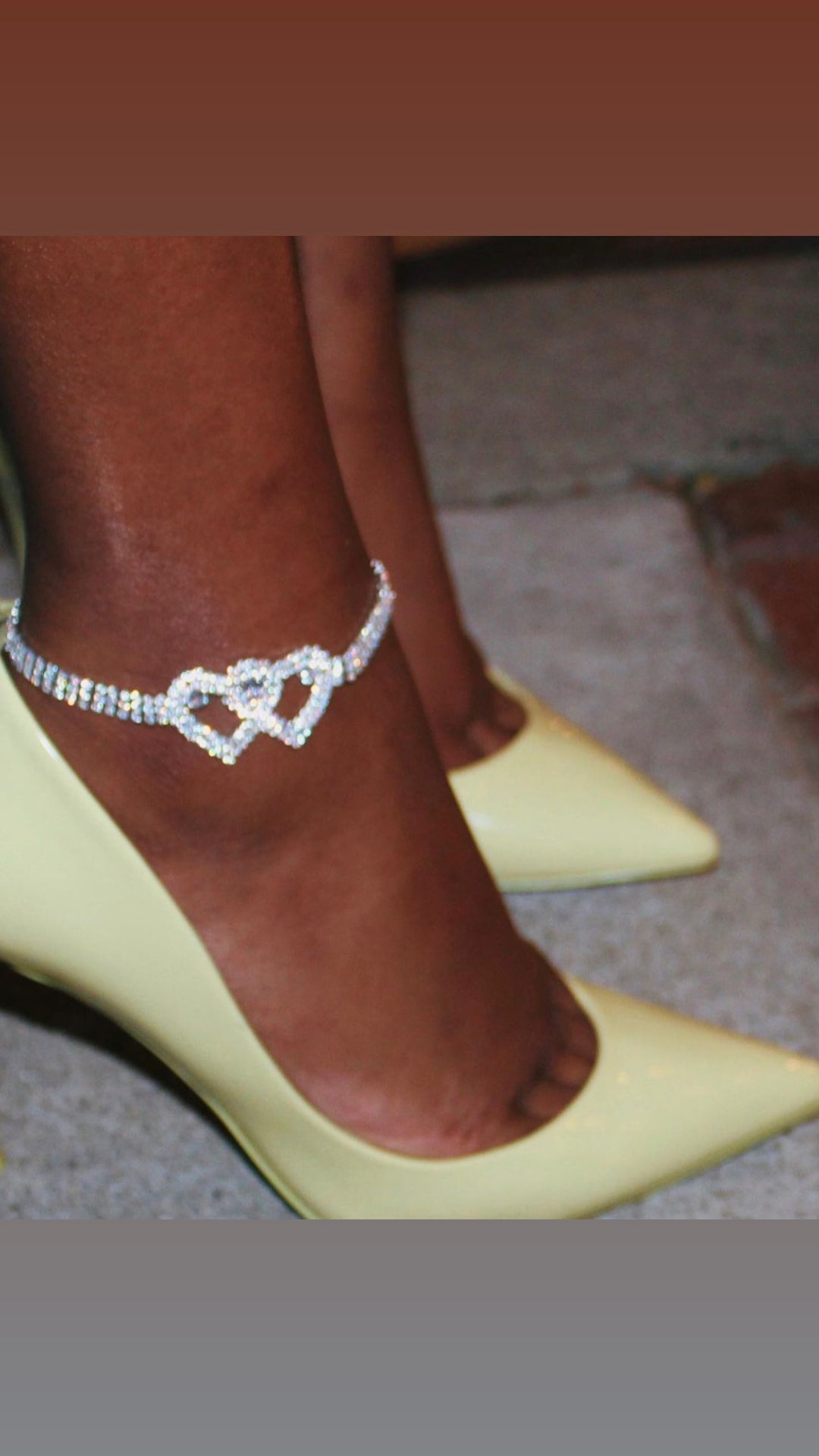 Heart X Heart Ankle Bracelet