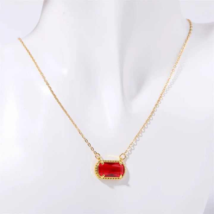 Birthstone Crystal Necklace