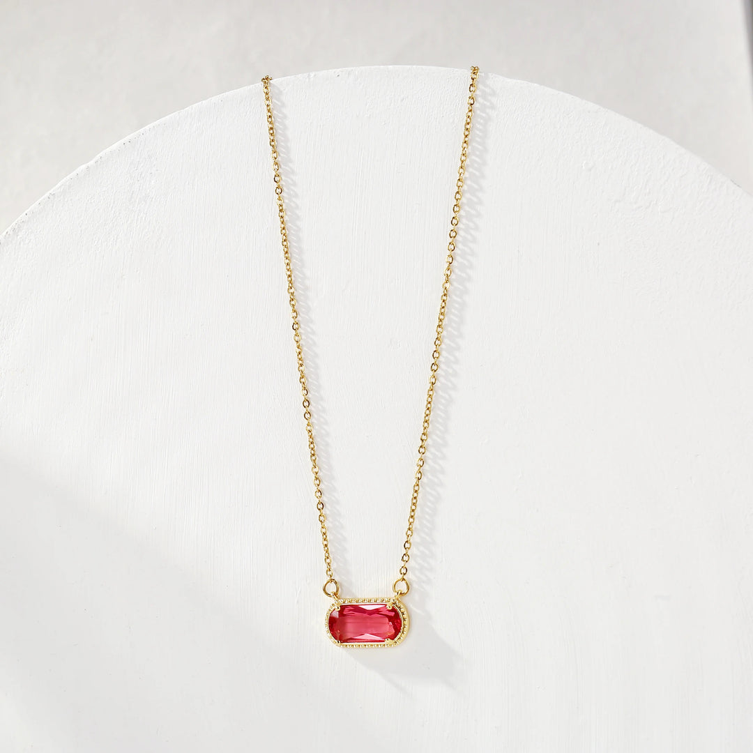 Birthstone Crystal Necklace