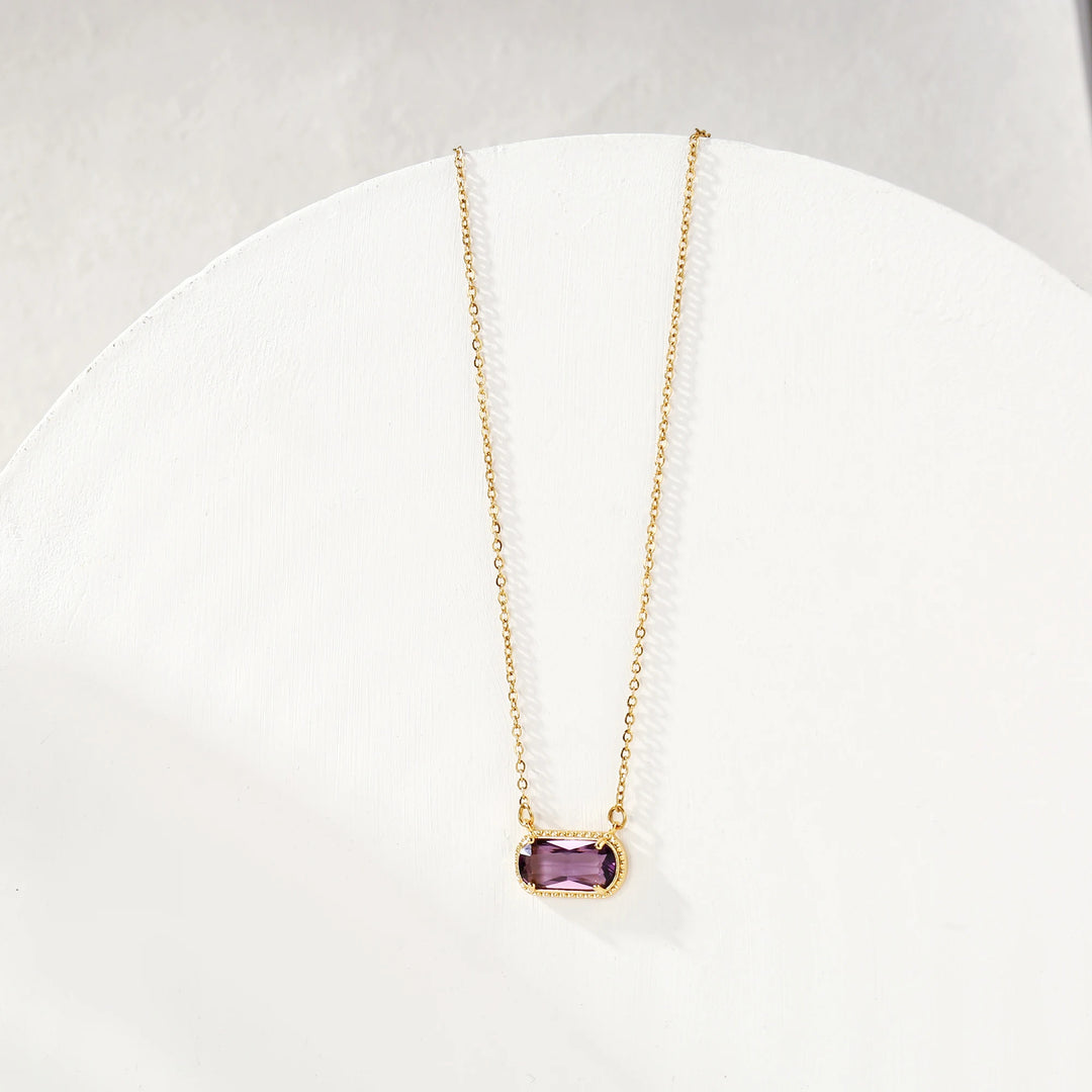 Birthstone Crystal Necklace
