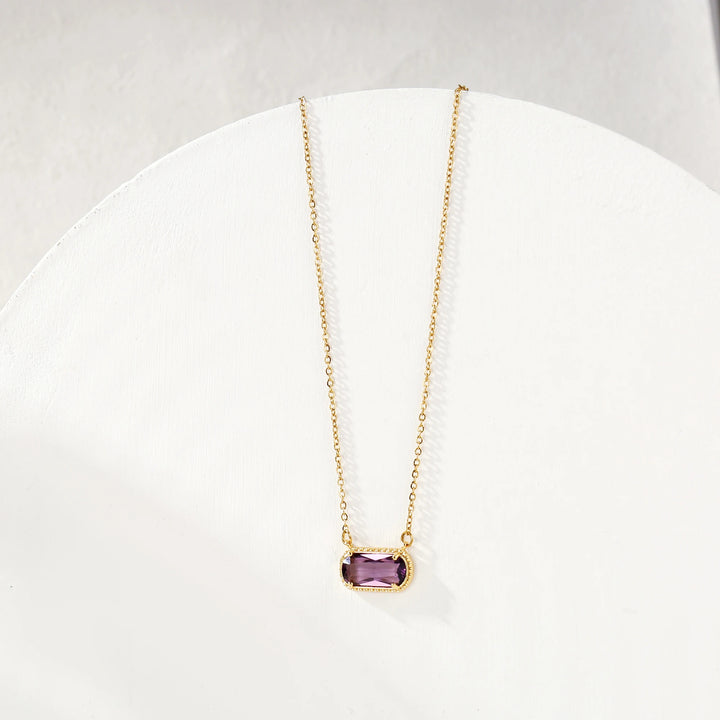 Birthstone Crystal Necklace