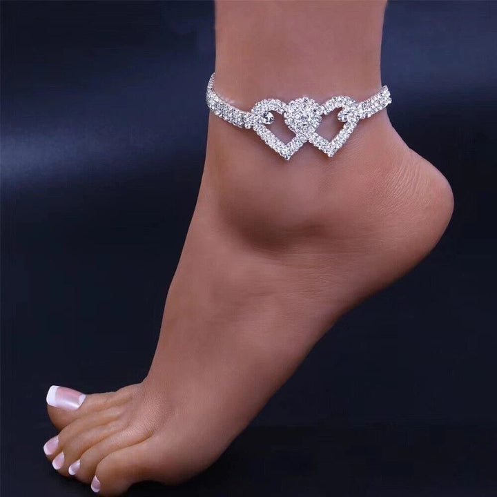 Heart X Heart Ankle Bracelet